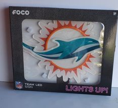 Miami Dolphins NFL LED Neon Light Logo Sign NEW! 15" - $79.19
