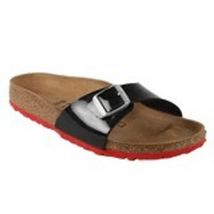 Birkenstock Women&#39;s Madrid Birko-Flor Sandals Patent Black Size 10.5 Eur... - $83.22