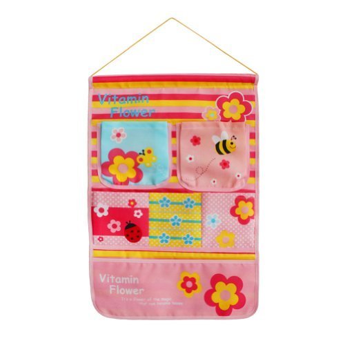 [Bee & Flowers] Pink/ Wall Hanging/ Wall Organizers / Wall Baskets / Baskets (14