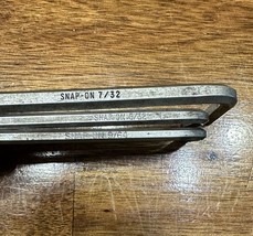 3 SNAP-ON Vintage Allen Wrench Hex Keys 7/32  5/32 9/64 L shaped Odd Font - £14.62 GBP