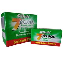 Gillette 7&#39;O Clock Permasharp Shaving Blades - 50 Blade Saloon Pack - £10.56 GBP