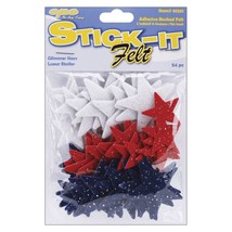 Stick It Felt Glimmer Shapes Stars - $743.81 MXN