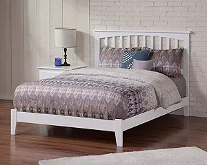 AFI, Mission, Low Profile Wood Platform Bed, Queen, White - $763.99