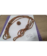  Beaded multi color elastic stretch costume necklace body wrap handmade ... - £22.67 GBP