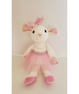 PETUNIA the 9&quot; Plush White BALLERINA MOUSE Stuffed Animal by Douglas Cud... - $12.89