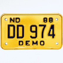 1988 United States North Dakota Demo Special License Plate DD 974 - $18.91 CAD