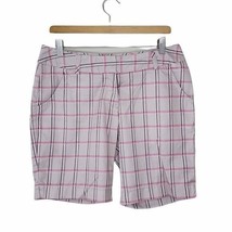 Adidas | Tan &amp; Pink Bermuda Golf Shorts, size 6 - $18.39