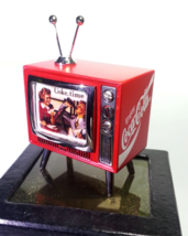 Coca Cola mini TV Shaped Desk Clock (Coke Time) - Tested Works - New In Box - £55.87 GBP