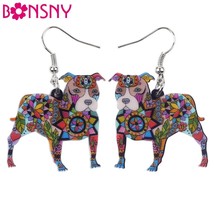 FREE Pit Bull Acrylic Drop Earrings - $3.44