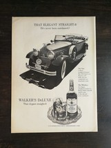 Vintage 1972 Walker's Deluxe Bourbon Whiskey Packard Straight 8 Original Ad 823 - £5.47 GBP