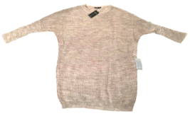 $98 Solutions Wool  Kissed SOFT Cocoon Dress Small Oversized Beige Super... - $42.57