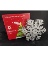 Christmas Tree Topper Lighted-Snowflake Tree Topper Projector with LED R... - $18.65