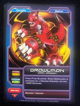2005 Bandai Digimon Growlmon DM-195 Champion level Card - $1.98