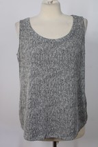 Pure J Jill M Gray Heather Linen Cotton Tank Top - £18.63 GBP