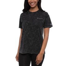 Champion Short Sleeve Crewneck  Cloudwash Tee  BLACK Women&#39;s Sz S NWT - $307.63 MXN