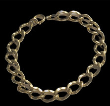 vintage 1/20 12k gold filied bracelet charm strater 7” - £52.39 GBP