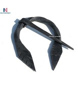 Viking Cloak Pin, Norse BlackLeaf Penannular Brooch, Medieval Apron Buck... - $29.00