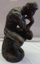 Austin Productions Sculpture Thinking Man Statue 1962 chalk plaster bronze POC - £46.60 GBP