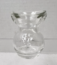 Antique Glass Eye Wash Cup Clear Glasco Spittoon Shaped Optical Medical 2&quot; - $18.32