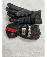 Ducati Corse Motorcycle Racing Leather Gloves - Black Red - Protective - $165.00