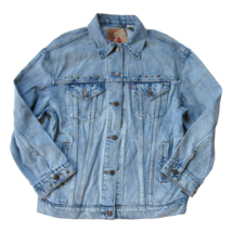 NWT Levi&#39;s Woman&#39;s Baggy Trucker in Reach For The Sky Denim Jean Jacket M - £31.16 GBP