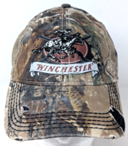 Vintage Winchester Realtree Xtra Camo Baseball Hat Hunting Cap Distressed Y2K - $19.59