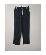 Eileen Fisher Slim Ankle in Black Washable Flex Ponte Pull-on Pants Large - €84,89 EUR