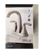 Delta Pierce 4 in. Centerset 2-Handle Bathroom Faucet in SpotShield Brus... - $60.78