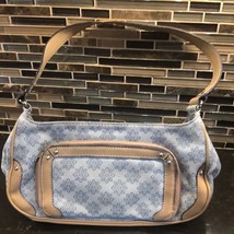 Liz Claiborne &amp; co. Light blue small shoulder purse bag signature - $14.85