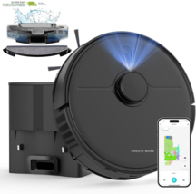 Robot Vacuum and Mop, Robot Vacuum Self Emptying with 5000Pa Suction, 3-... - $460.96