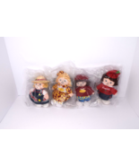 Lot of 4 Vintage Campbells Soup Kids Plush Girl Dolls 7&quot; NIP - $26.83 CAD