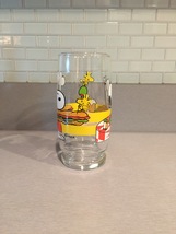 Vintage 1965 Peanuts Snoopy and Woodstock Collectible Glass image 4