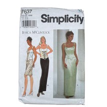 Simplicity Sewing Pattern 7637 Gown Skirt Top Formal Misses Size 4-8 - $8.99