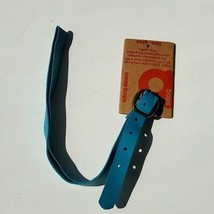 Boutique Swap Bops Blue Leather Adjustable Choker Necklace Charms Sold Separate - £4.55 GBP