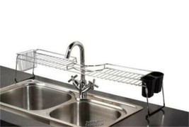 Home Basics Chrome Plated Steel Faucet Spacer Over the Sink Shelf with C... - £26.15 GBP