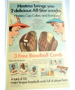 1977 Hostess Snack Cake Color Ad With Baseball Cards Reggie Jackson Jim ... - $10.96 CAD