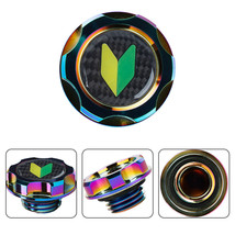 V2 NEO ENGINE OIL CAP WITH REAL BLACK JDM CARBON STICKER FOR HONDA ACURA - $14.00