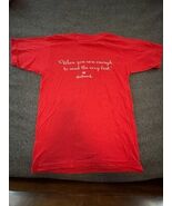 Vintage Single Stitch Hallmark Red Medium Shirt Alore Made in USA - $325.22 MXN