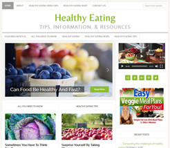 [NEW DESIGN] * HEALTHY EATING * affiliate website business for sale AUTO... - £71.15 GBP