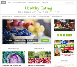 [NEW DESIGN] * HEALTHY EATING * affiliate website business for sale AUTO... - $90.70