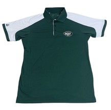 NY Jets Polo Shirt Mens Large NFL Football Short Sleeve Green Anigua - $229.80 MXN
