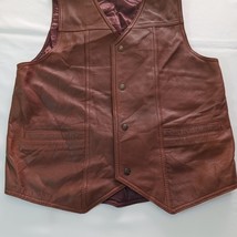 Rom-Blanexim Men’s Brown Leather Romanian Vest Size 54 image 14