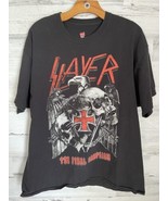 Hanes Slayer The Final Campaign T-Shirt Men&#39;s XL Black 100% Cotton Short... - £26.14 GBP