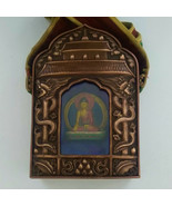 Tibetan Buddhist Artistic Buddha/Tara Large Ghau Box/Amulet 8.5&quot; - Nepal - £141.21 GBP