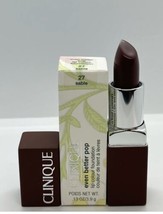 Clinique Even Better Pop Lipstick Lip Colour 27 - Sable Full Size w/box NWB - $17.64
