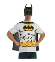 Adult Batman T-Shirt, With Cape Halloween Large NEW-Mask Not Included - £17.18 GBP