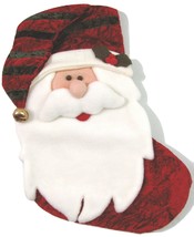 LaVelvet Santa Claus Christmas Stocking Red with Hat Bell 18&quot; Long Soft ... - $24.70