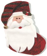 LaVelvet Santa Claus Christmas Stocking Red with Hat Bell 18&quot; Long Soft ... - £19.31 GBP