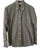 Chef Works Womens Uniform Shirt Top Size Medium Black White Checked L/S ... - $13.56 CAD