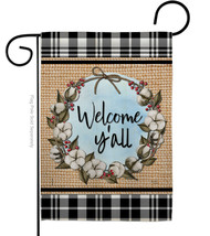 Cotton Y&#39;All Garden Flag The South 13 X18.5 Double-Sided House Banner - £15.77 GBP